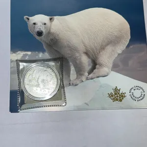 2014 Canadian $50 Fine Silver .999 Coin Polar Bear with certificate