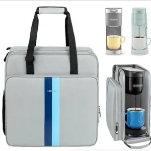Portable Single Serve Coffee Maker Travel Bag And Storage Pockets