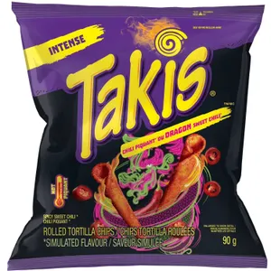 Takis Dragon Sweet Chili Spicy Rolled Tortilla Chips – 18 x 90g