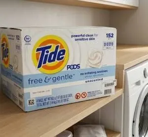 Tide PODS Free & Gentle 152-Count Unscented Laundry Detergent