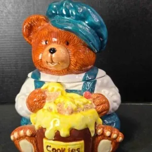 Ceramic Teddy Bear cookie jar