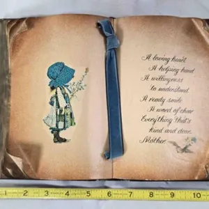 Stylized antique-look book honoring Mother