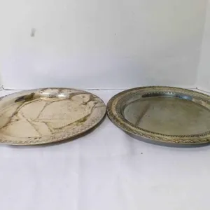 Vintage WMA Rogers & Leonard silver serving trays