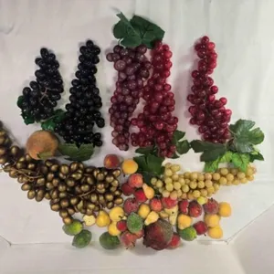 Artificial fruit; grapes, pears, apples, limes