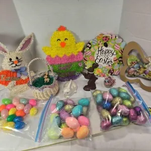 Easter! Wall hangings; colored eggs