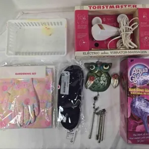 Electric vibrator-massager; glass watering bulbs