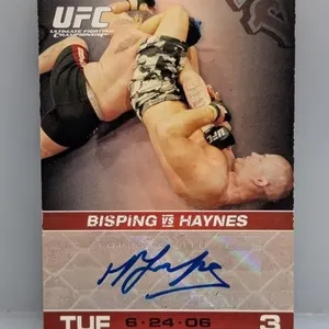 2009 Topps UFC Auto RC Michael Bisping Edge/Indent
