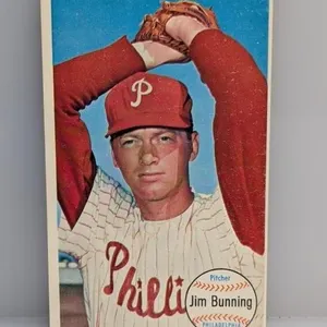 1964 Topps Giant HOF Jim Bunning #10 Surface