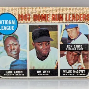 1968 Topps HANK AARON/SANTO/McCOVEY 5 dmg