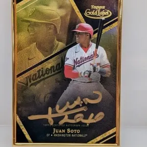 2021 Juan Soto Topps Gold Label Frame Ink Auto