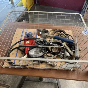 Wire Basket w/Assorted Hand Tools & More