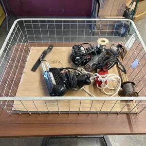 Wire Basket w/4 Soldering Guns & More