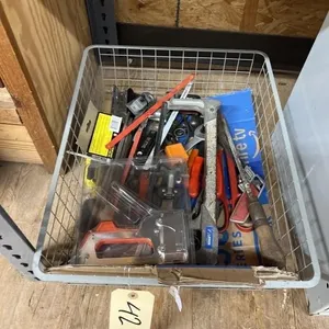 Wire Basket w/Staple Gun - Screwdrivers
