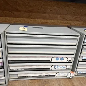 Metal Nuts & Bolts Storage Cabinet w/Contents