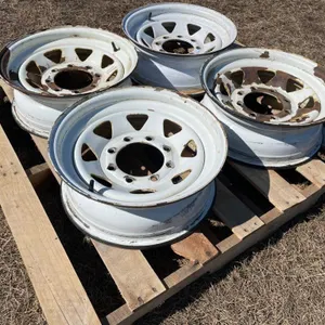 SET OF 4 8-BOLT 16" TRAILER RIMS