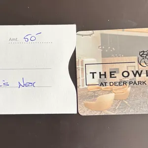 $50 Gift Certificate From The Owl’s Nest At Deer Park Golf Course