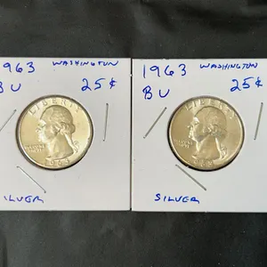 (2) 1963 Washington Silver Quarters