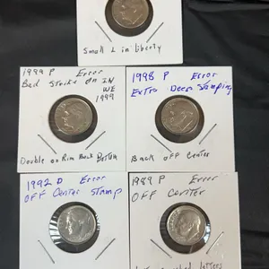 Roosevelt Dime Error Coins