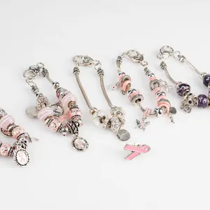 Breast Cancer Awareness Charm Bracelets