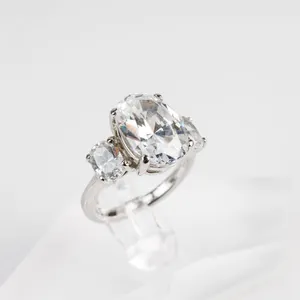 Beautiful Sterling Silver Engagement Ring with Cubic Zirconia