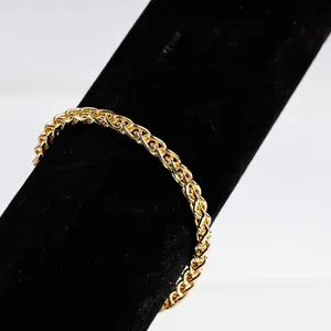 18K Gold Plated Over Bronze Tennis Bracelet