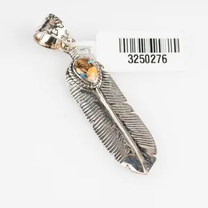 Sterling Silver Feather Pendant