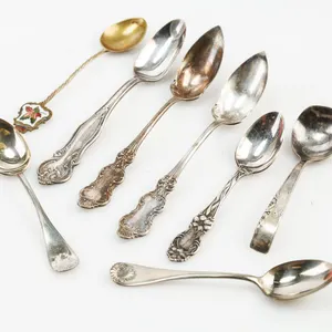Antique Silver Tone Spoons