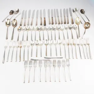 Beautiful Large Vintage Towle Sterling Silver Flatware Set- 74 pc. Rambling Rose