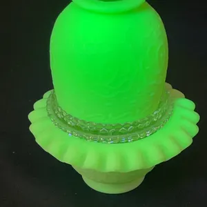 Fenton Custard Persian Medallion Fairy Lamp