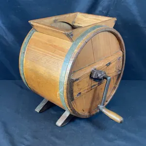 R.C.W. Antique Cylinder Butter Churn