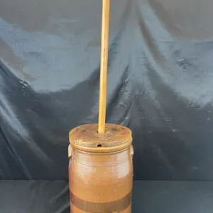 Stoneware Butter Churn