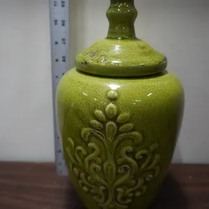 Lidded ceramic ginger jar