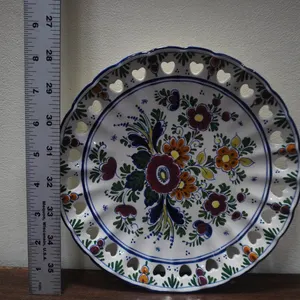 Vintage Delft Polychrome wall plate