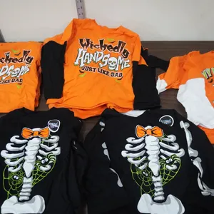 Halloween-themed long-sleeve shirts,