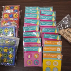 vintage-style puzzles, magnets, and party favors,