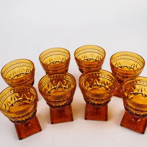 Vintage Amber Glasses