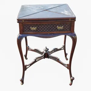 Antique Folding Eduardian Style Game Table.