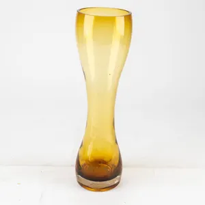 Amber and Gold Art Deco Glass Vase Home Trends.