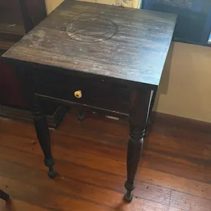 Wooden Side Table with Drawer