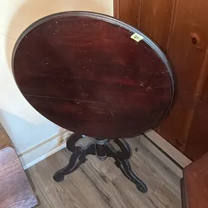 Round Wooden Side Table