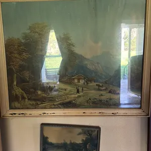 Two Framed Landscape Prints