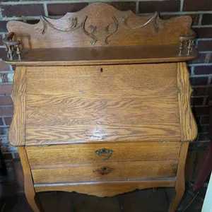 Antique Oak Writing Desk