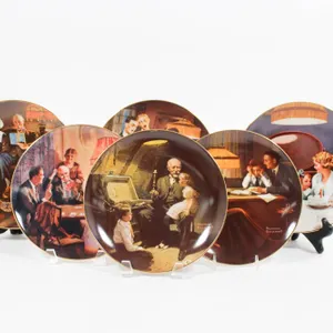 EDWIN M KNOWLES CHINA COMPANY DECORATIVE PLATES.