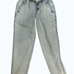 Express High-Waisted Acid Wash Denim Jeans, Size 7, Made in Hong Kong