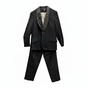 Men's Tuxedo with Satin Shawl Lapel and Ruffled Shirt