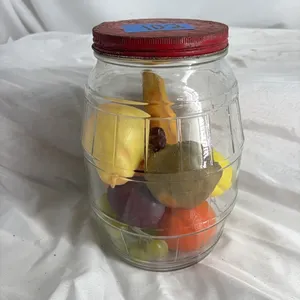 JAR W/PLASTIC FRUIT