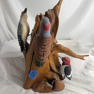 WOOD BIRD DECOR