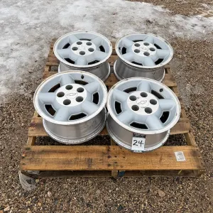 (4) 15" Chevrolet Aluminum Rims