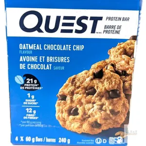 [BB 2026/05/04] New QUEST Protein Bar : 4-Pack Oatmeal Chocolate Chip Flavour, 60g Per Bar