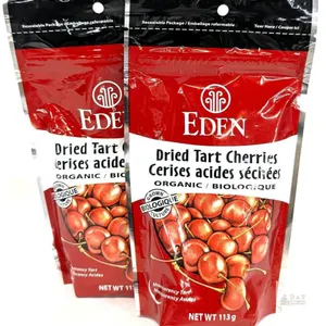 2 NEW Eden Organic Dried Tart Cherries  4 oz Each, Montmorency, Resealable, Exp 2026